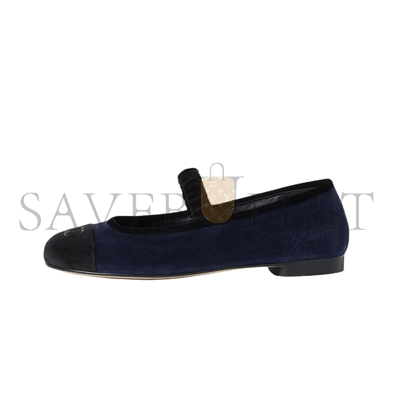 Ch**el mary janes velent navy blue ‎g46542
